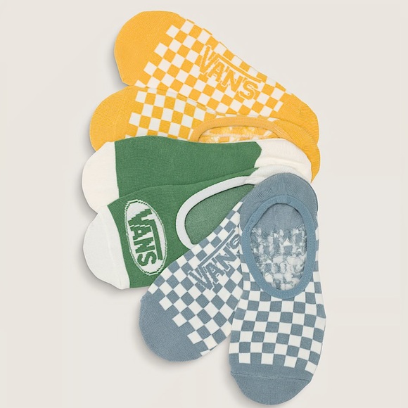 Vans 3-Pack Printed Canoodle No-Show Socks - Picture 1 of 6